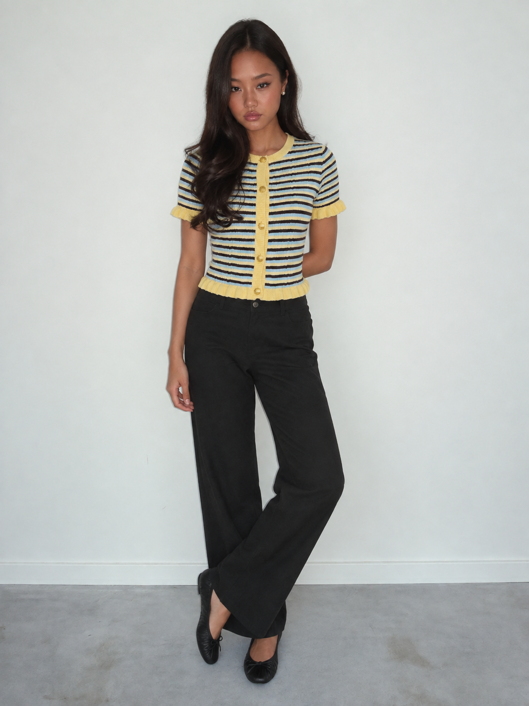 Halter top Polka geel met bruine dots (kopie) (kopie) (kopie)