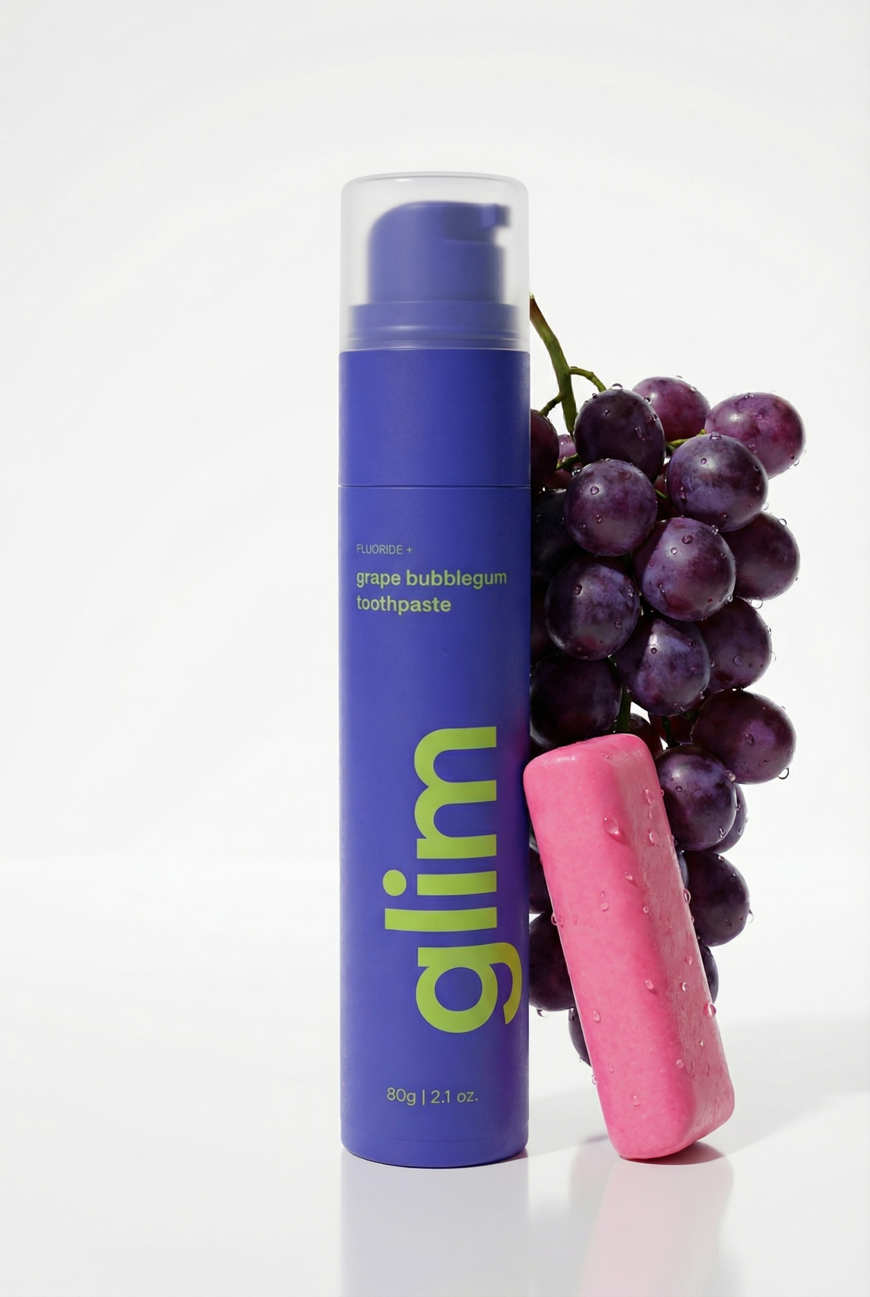 Glim - Grape Bubblegum Whitening Tandpasta Foam